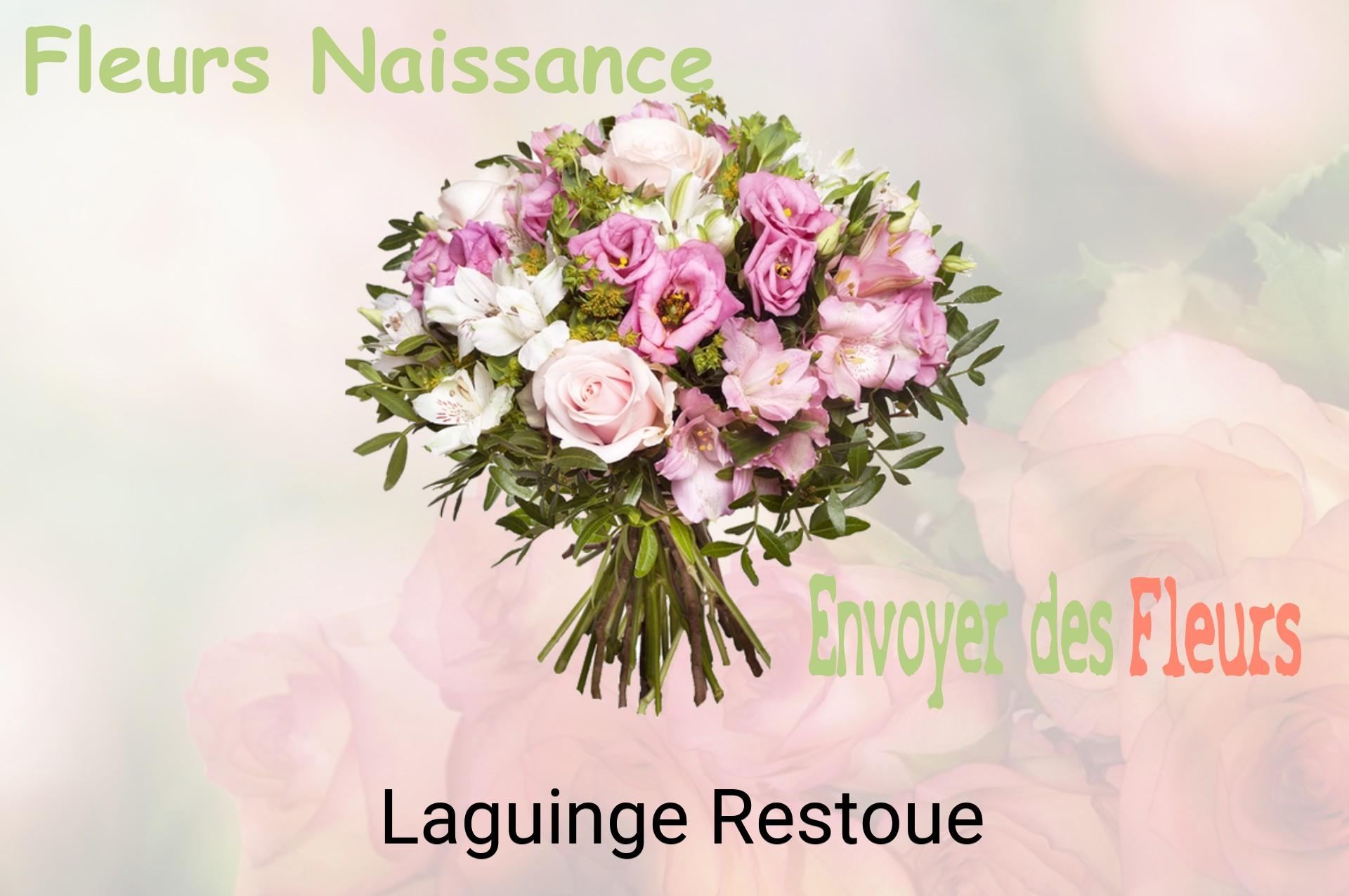 Bouquet de fleurs de naissance livré à Laguinge-Restoue